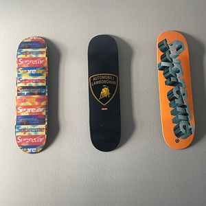 3 Supreme skate decks